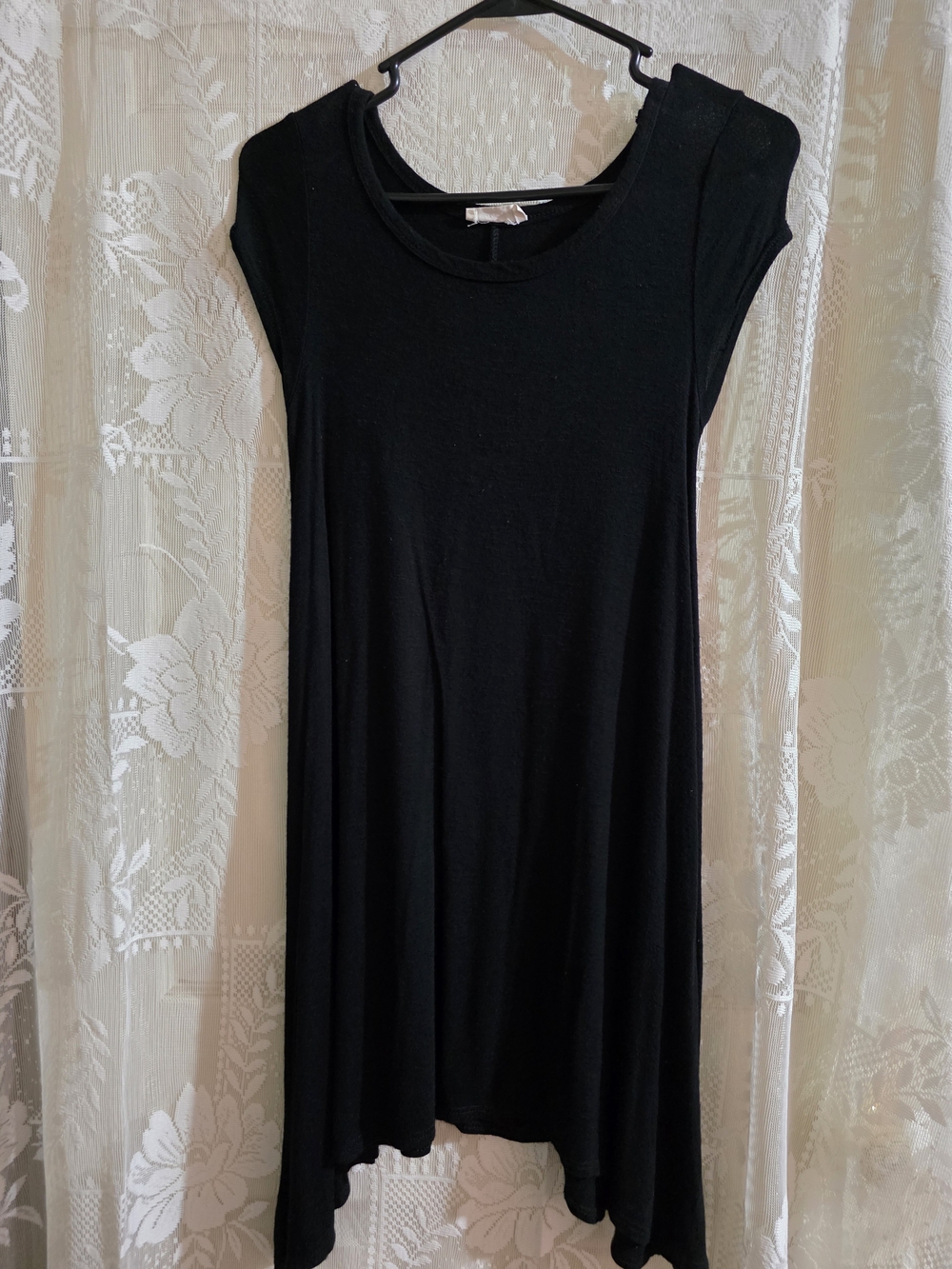 Pinc Black Dress with Hot Pink Accent Label
